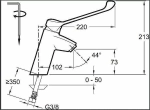Cмеситель для раковины Jacob Delafon EASY E18162-CP