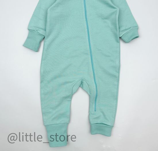 Комбинезон из футера, Мятный зеленый