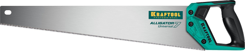 Ножовка универсальная ″Alligator Universal 7″, 550 мм, 7 TPI 3D зуб. KRAFTOOL