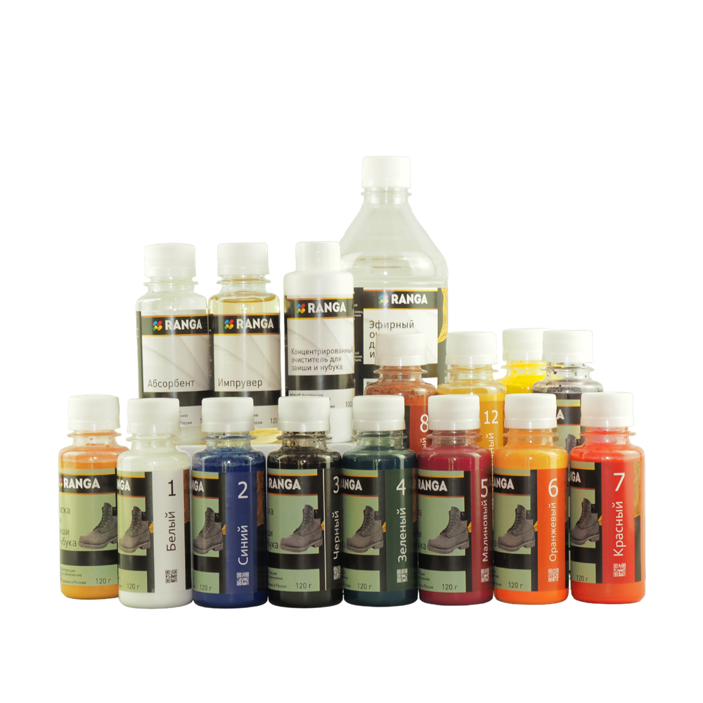Набор красок для замши и нубука "Замша Стандарт" РАНГА