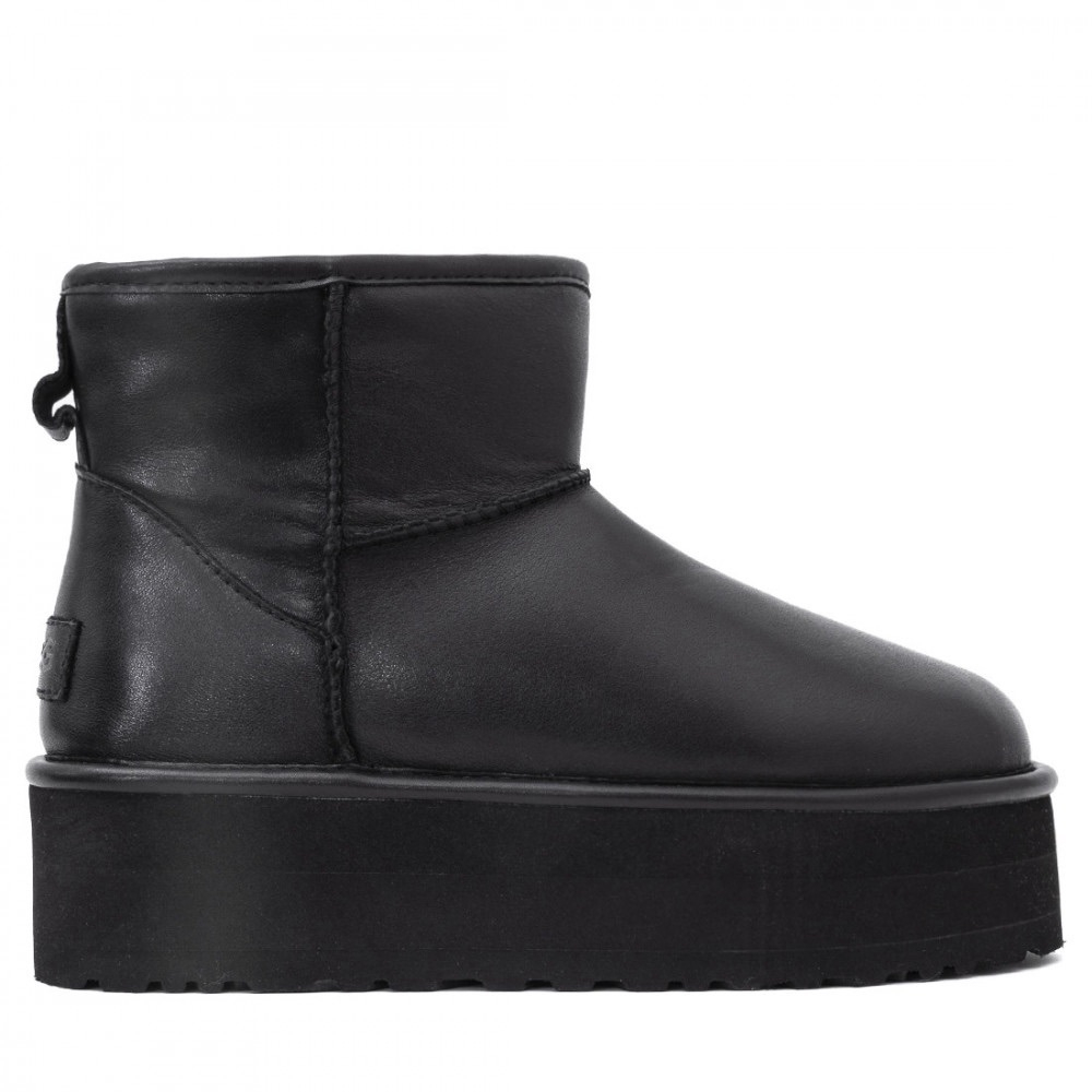 UGG Classic Mini Platform Leather Black