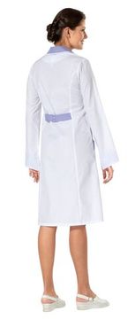 Халат женский "Мираж" (белый/с.сирень)