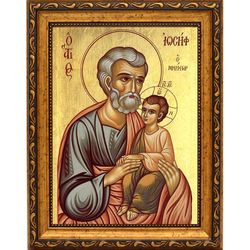 Иосиф Обручник Праведный. Икона на холсте.