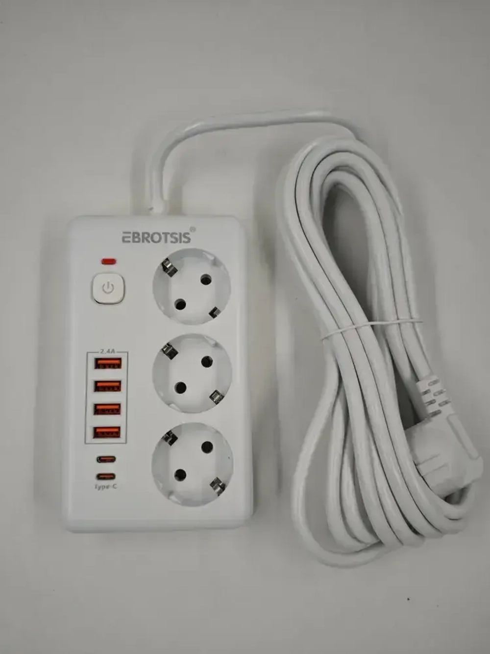 Сетевой фильтр Artdem удлинитель сетевой 5м, с предохранителем, 4000 Вт, 5 метров, 3 розетки