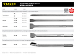STAYER Gorilla Force, 50 x 300 мм, SDS-max, плоское изогнутое зубило, Professional (29393-50-300)