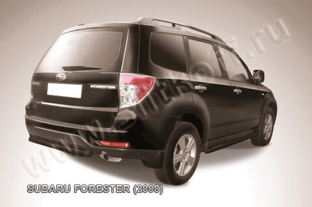 Защита заднего бампера Subaru Forester (2007-2013) d57 черная