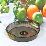 Поднос пластиковый «Grace» 20*4см с ручками кофейный