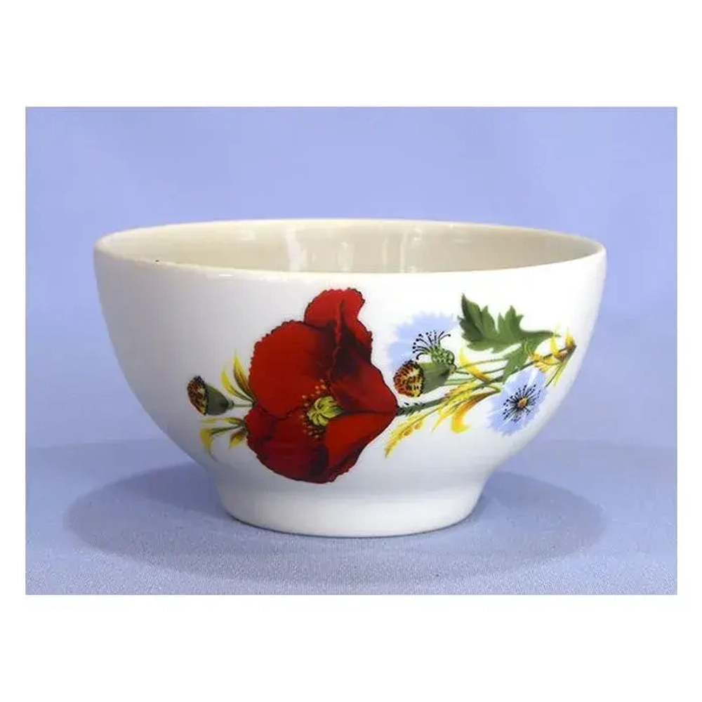 Пиала 250 см3 Маки красные ф. 584