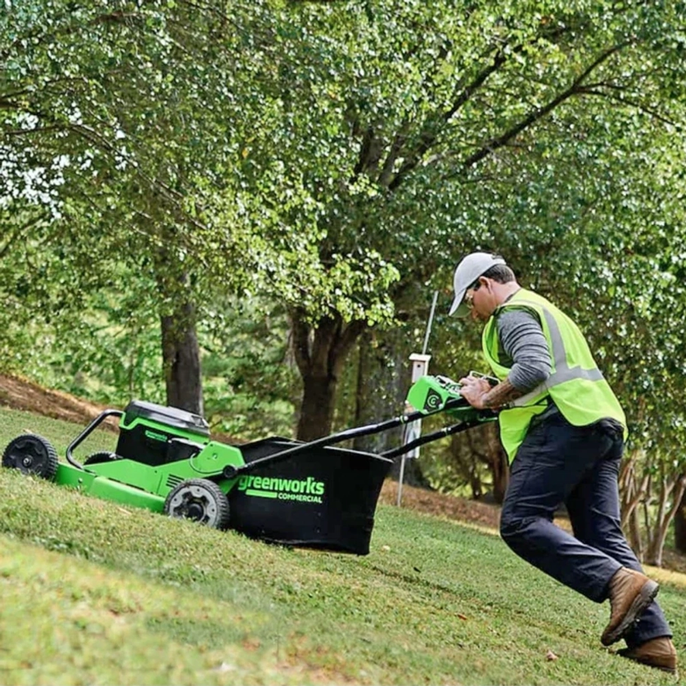 Газонокосилка аккумуляторная Greenworks GC82HPLM76 82В (без АКБ и ЗУ) нож 76 см, 2519207