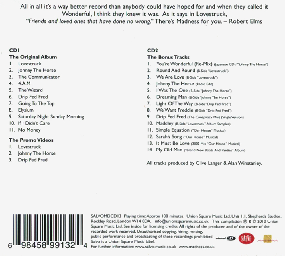 Madness / Wonderful (2CD)