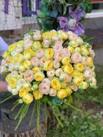 Букет Кустовая пионовидная Желтый 15