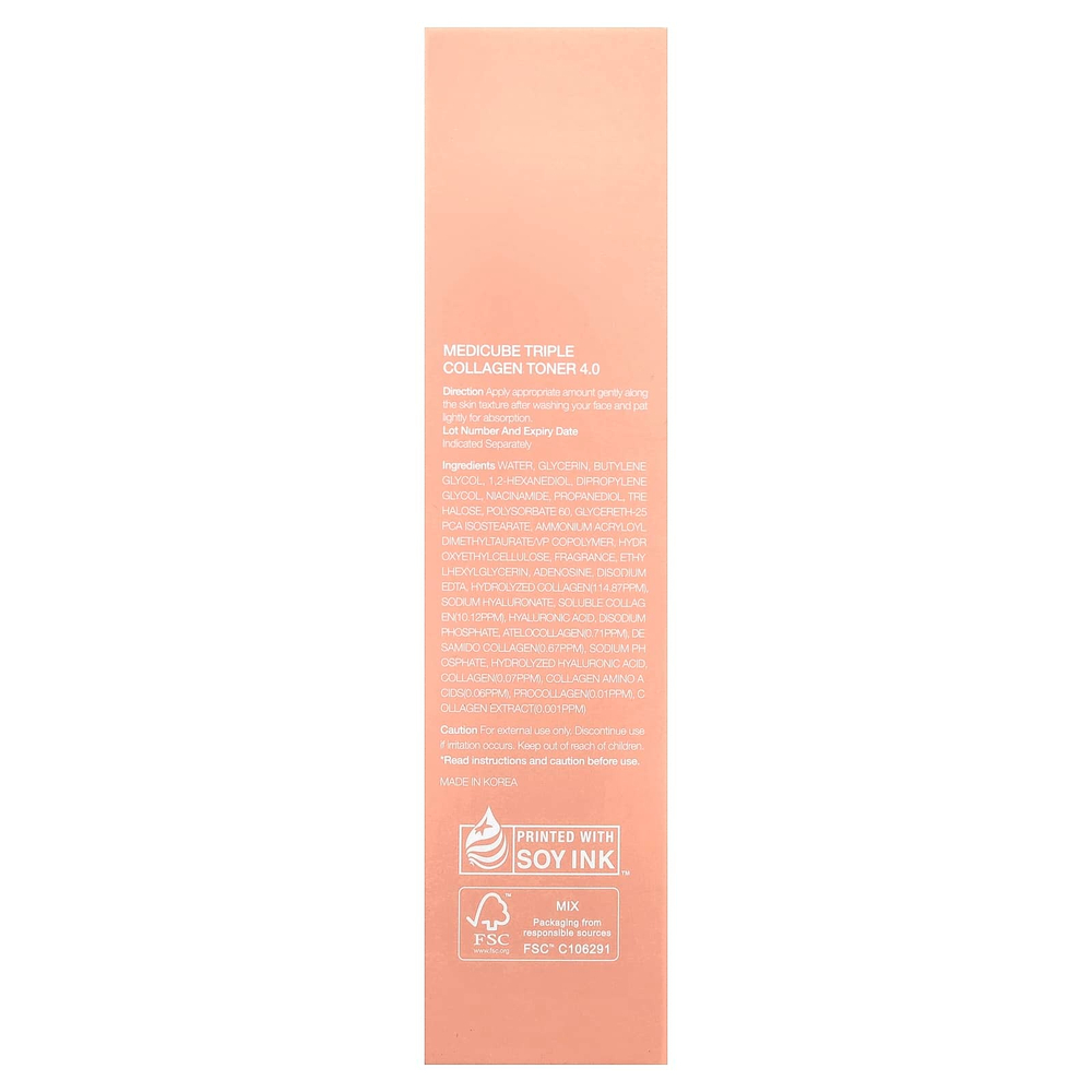 Medicube, тоник с тройным коллагеном, 140 мл (4,73 жидк. унции)