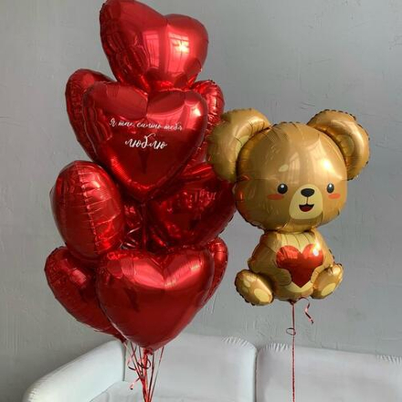 Сет шаров «Я так сильно тебя люблю»