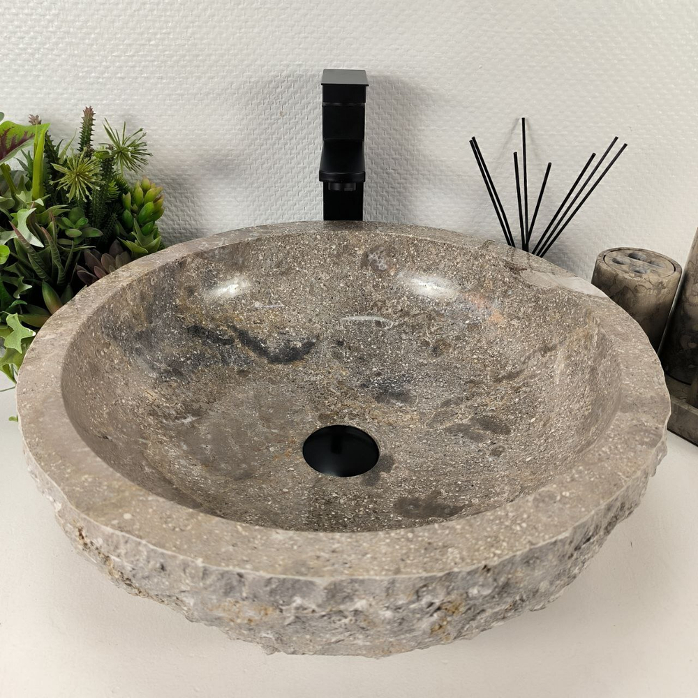 Раковина из мрамора Erozy Grey EM-64532 46*46*15 0186