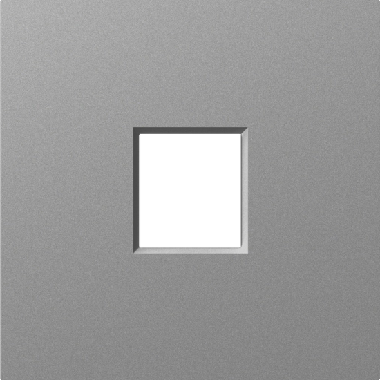 Накладка 1-я для розеток RJ45, TV, SAT,  HDMI,  сталь,  серия A07