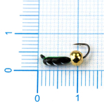 Мормышка Владимирская 430 "Гвоздик с латунным шариком золото", 2мм, 0.5гр (15шт/уп)