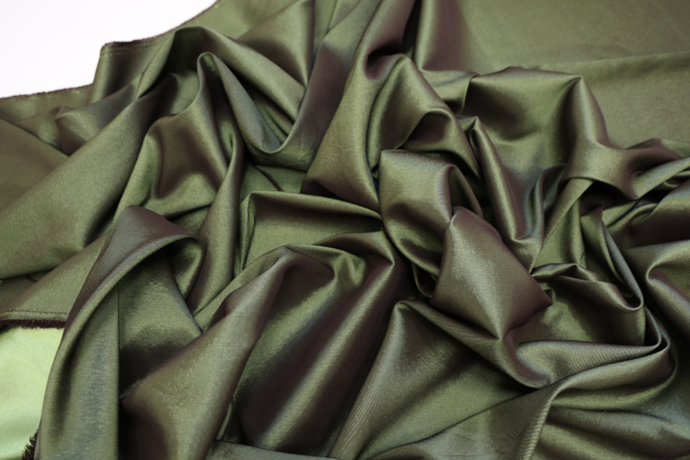 Тафта стрейч зеленая