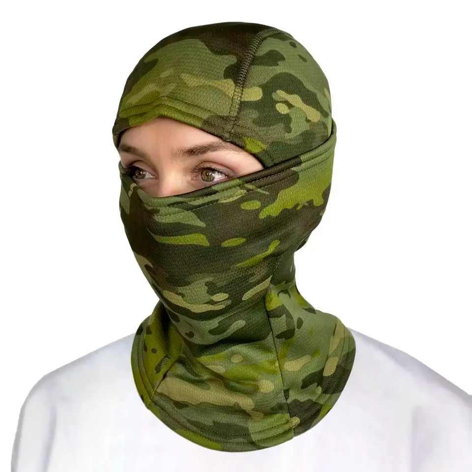 Маска-балаклава с флисовой подкладкой (mtp green)
