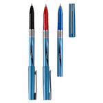 Ручка шариковая, масляная, Piano, 3 цвета чернил, голубой корпус металлик, 50 шт