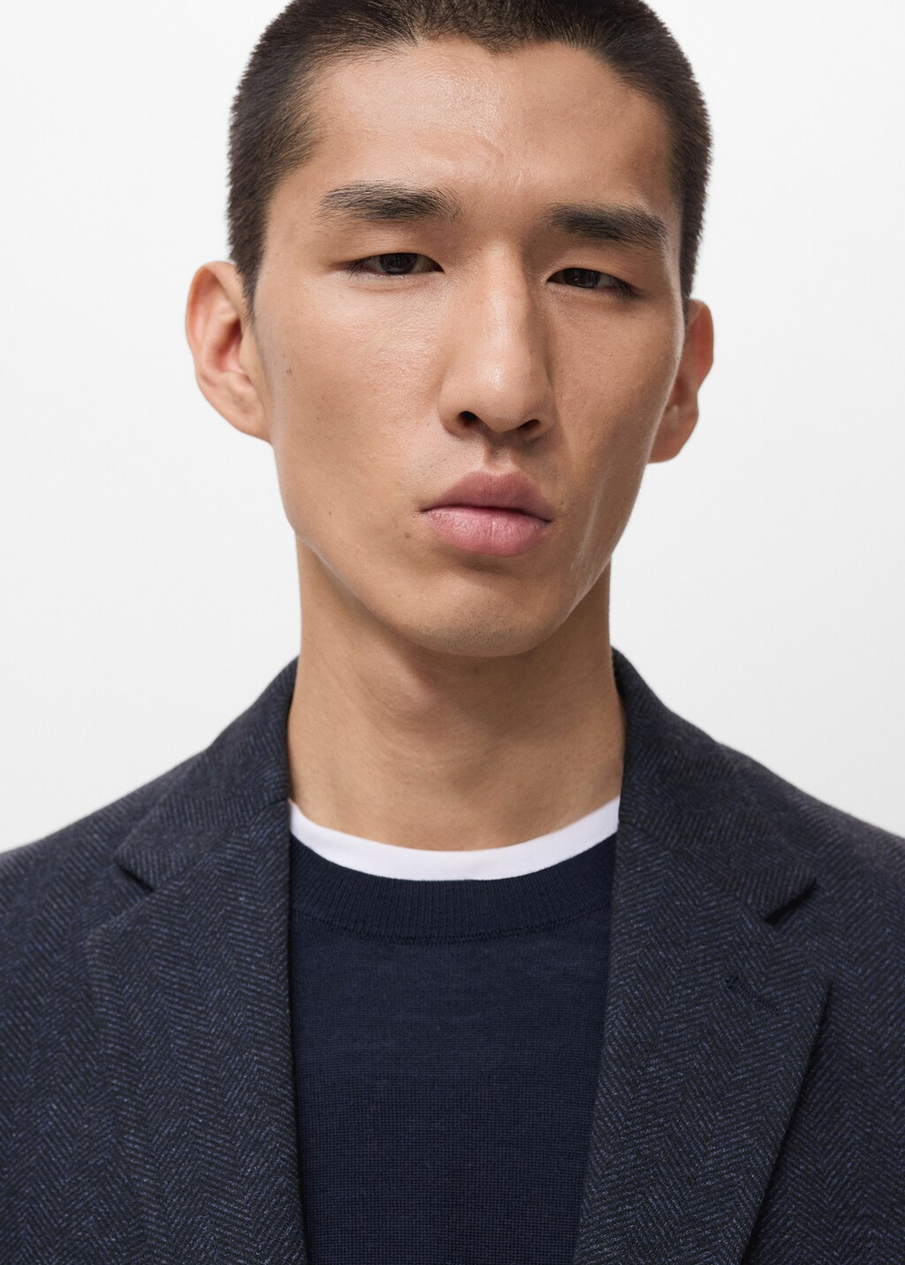 Пиджак slim fit в елочку