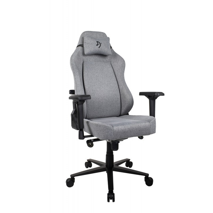 Компьютерное кресло (для геймеров) Arozzi Primo Woven Fabric - Grey - Black logo (PRIMO-WF-GYBK)