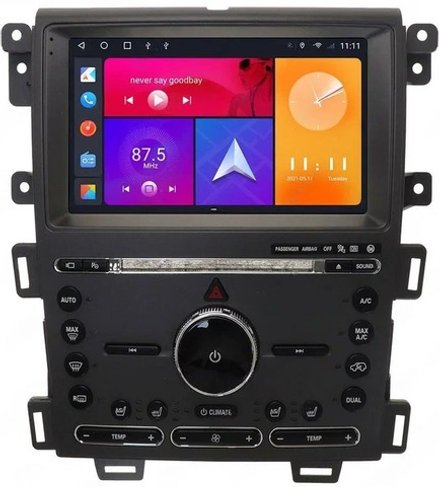 Магнитола для Ford Edge 2010-2015 - Carmedia SF-9065-A QLed+2K, Android 12, ТОП процессор, CarPlay, SIM-слот
