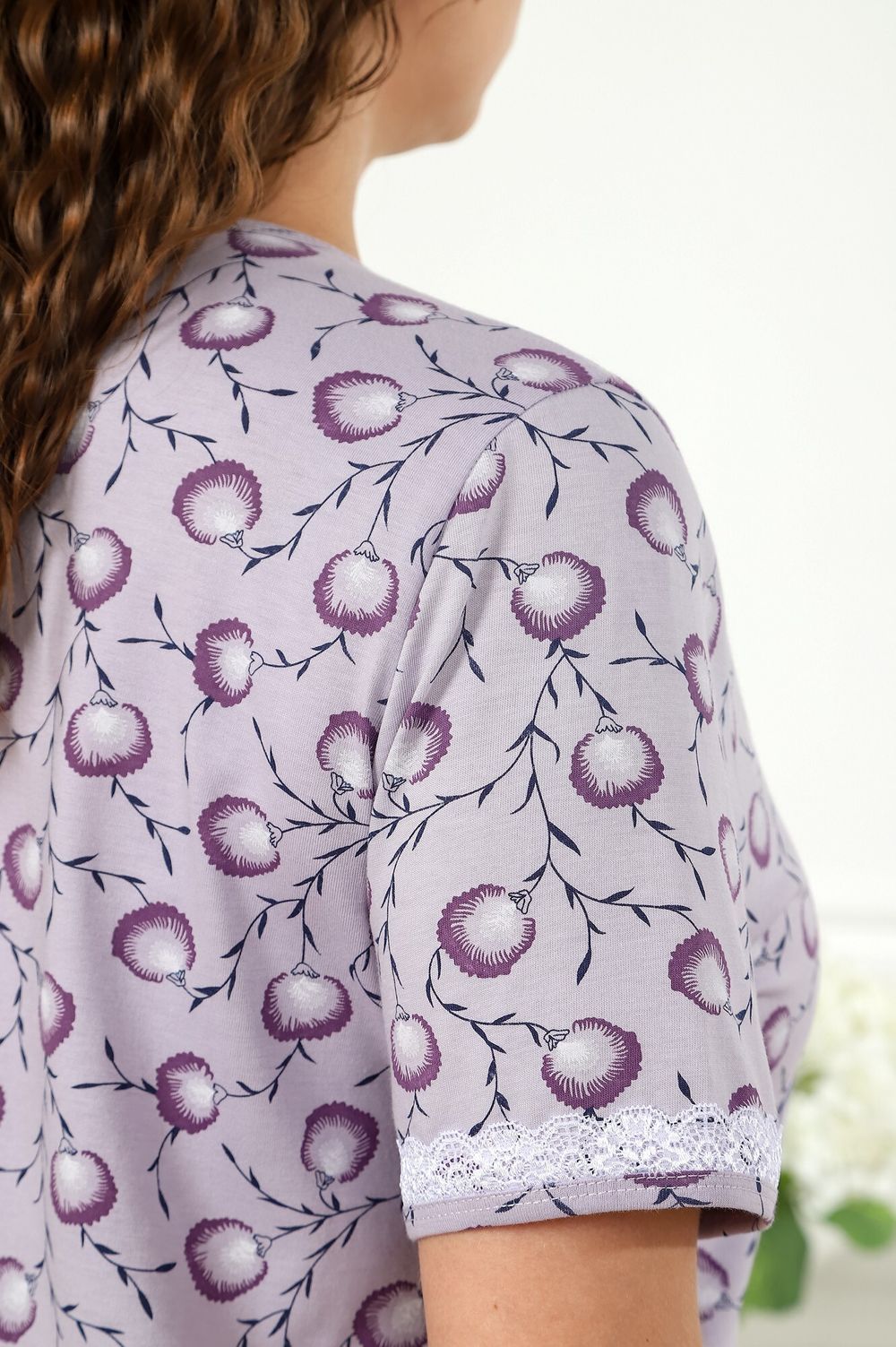 Ночная сорочка Сабина-1 Виотекс ЛИЛОВЫЙ