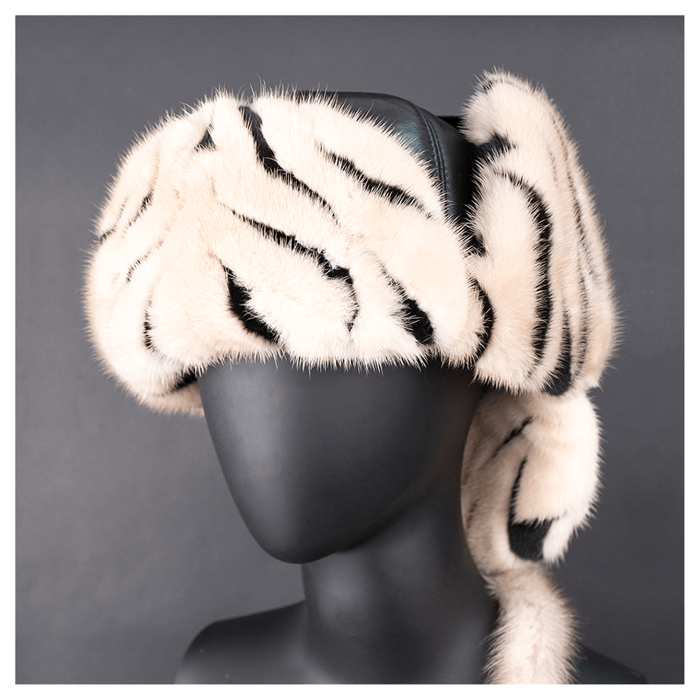 Малахай из меха «Тигр»