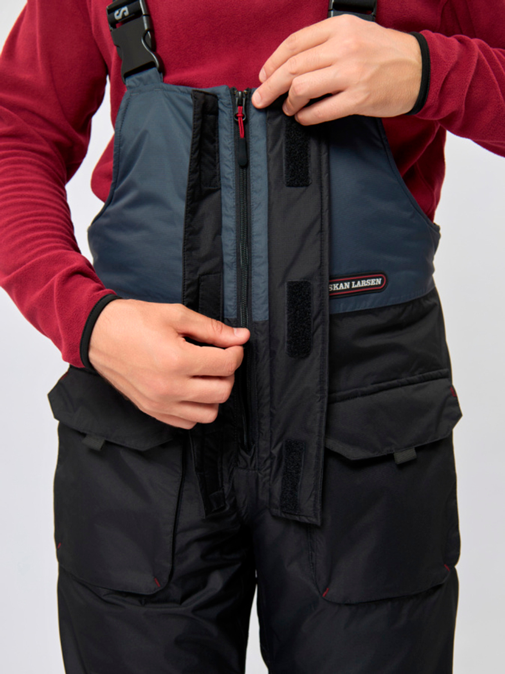 Костюм зимний Alaskan Larsen L серый/черный