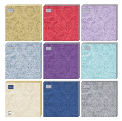 САЛФЕТКИ "ОДНАТОННЫЕ"33*33 12 УП.