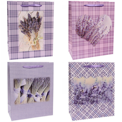 Пакет подарочный «Лавандовые сны» 32*26*12 см