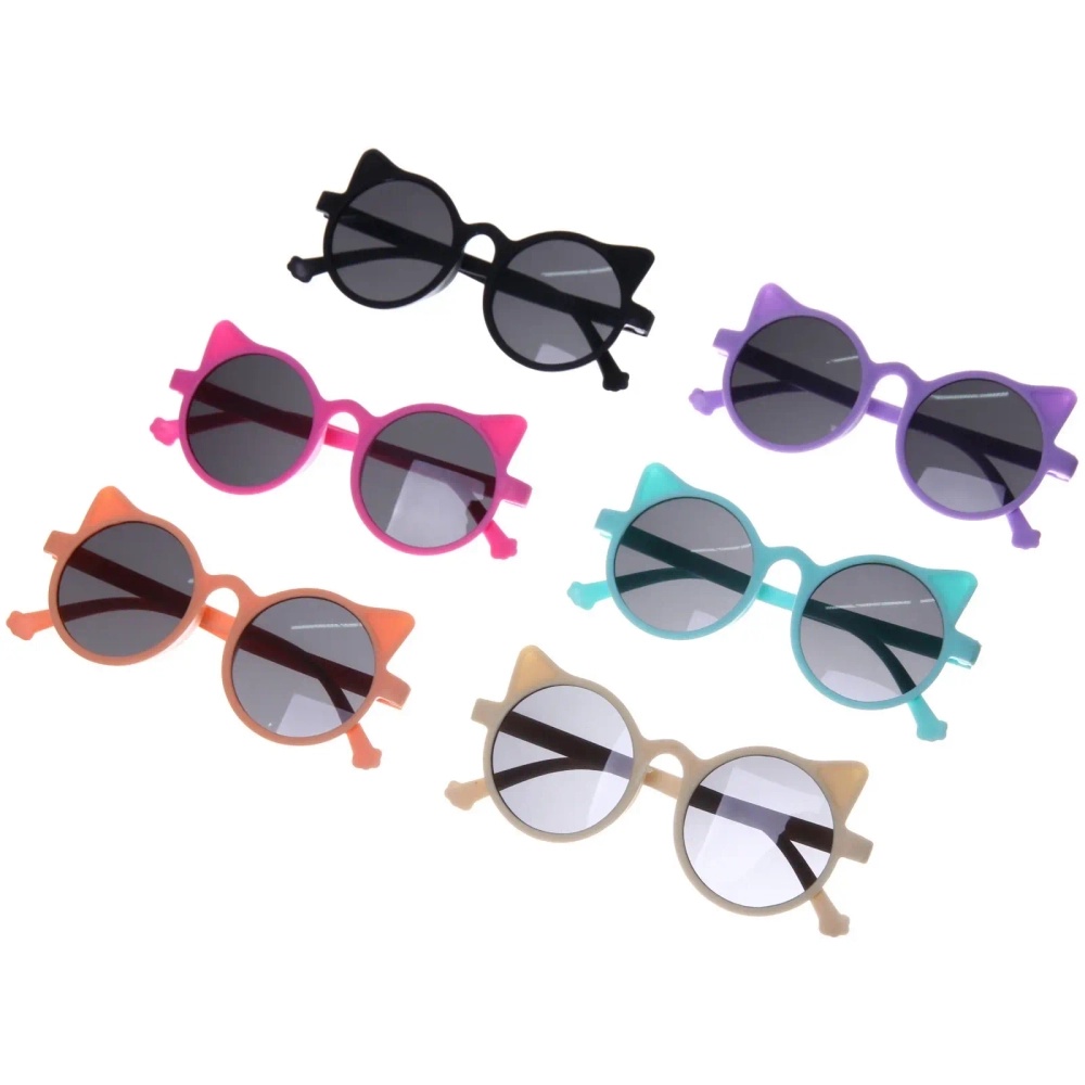 Очки солнцезащитные детские «ЛЕТОЗДЕСЬ», кошечки, микс 6 цветов