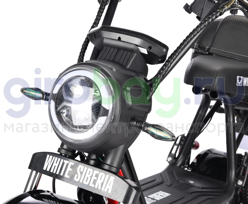 Электроскутер WHITE SIBERIA MINI R 1200w 2.0 - Черный фото 9 фото №11