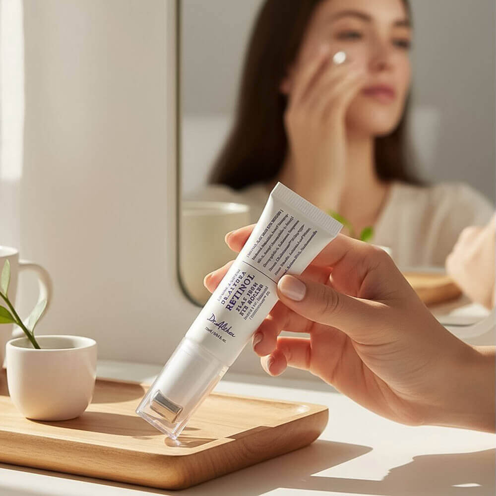 Массажный крем для век с 0,1% ретинолом Dr. Althea Retinol Flat Iron Eye Roller