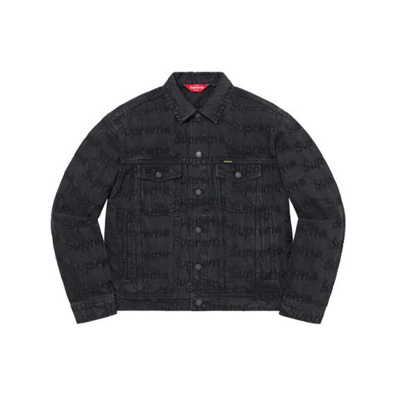 Supreme Week 10 Frayed Logos Denim Trucker Jacket Logo