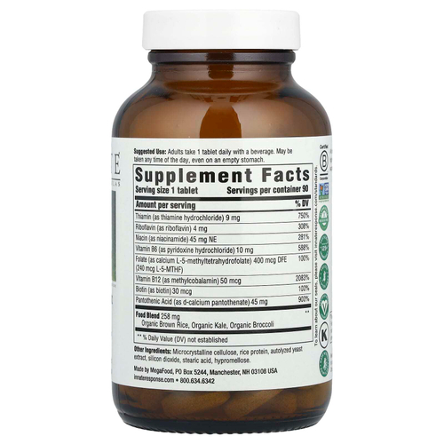 Innate Response Formulas, комплекс витаминов группы В, 90 таблеток