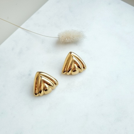 Серьги треугольники