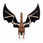 Дракон с черными крыльями от Lemmo - сборная модель, деревянный конструктор, 3d пазл, сборка без клея