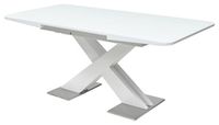 Стол прямоугольный раскладной  Conti белый глянец (140 (+35) х 85 см.)