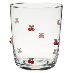 ГРАФИН С КРЫШКОЙ-СТАКАНОМ "FRUITY CHERRY" 890/330 МЛ