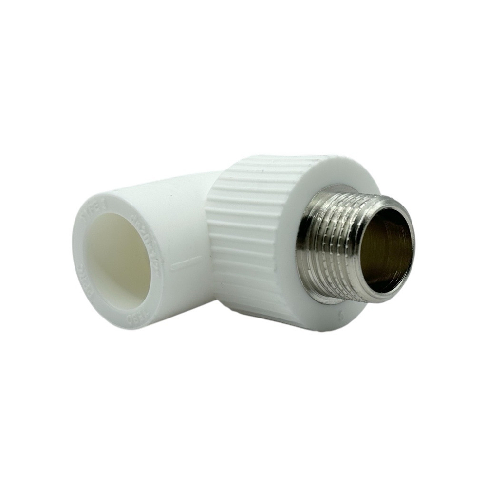Уголок полипропиленовый комбинированный TEBO 20x1/2" наружная резьба