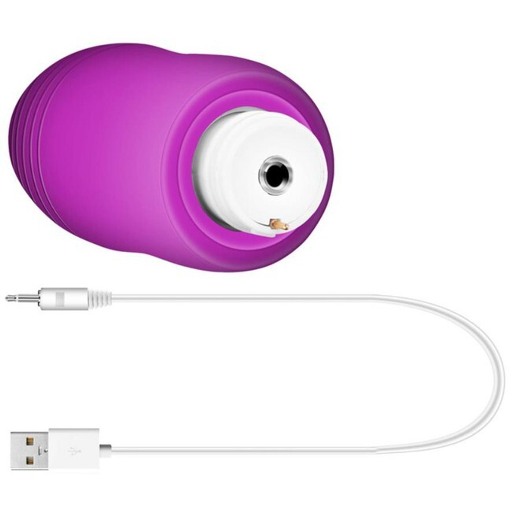 Вибро-яйцо беспроводное перезаряжаемое Remote Control Jumping Egg Elves 7 режимов (фиолетовый) (Цвет: фиолетовый)