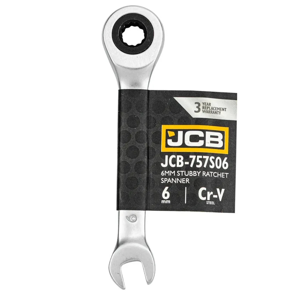 Ключ трещоточный короткий 6мм JCB JCB-757S06