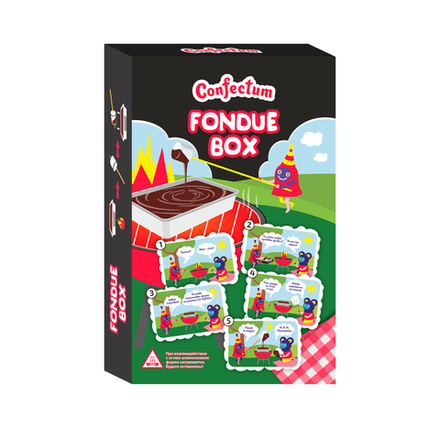 Набор для фондю "Confectum Fondue Box", 200гр х 9шт