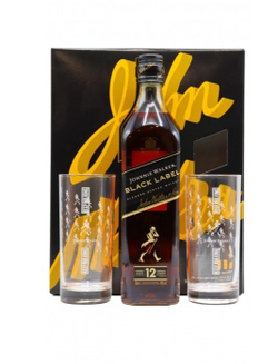 Johnnie Walker Black Label 0,75 л.+2 glass