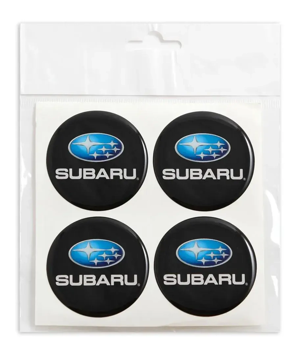 Наклейки на колпак СИЛИКОН 55мм Subaru 4пр KOTA