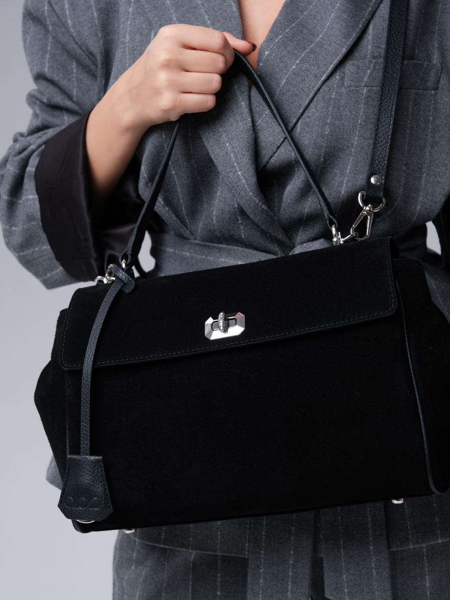 Замшевая сумка Nadi DBR 31356 черный