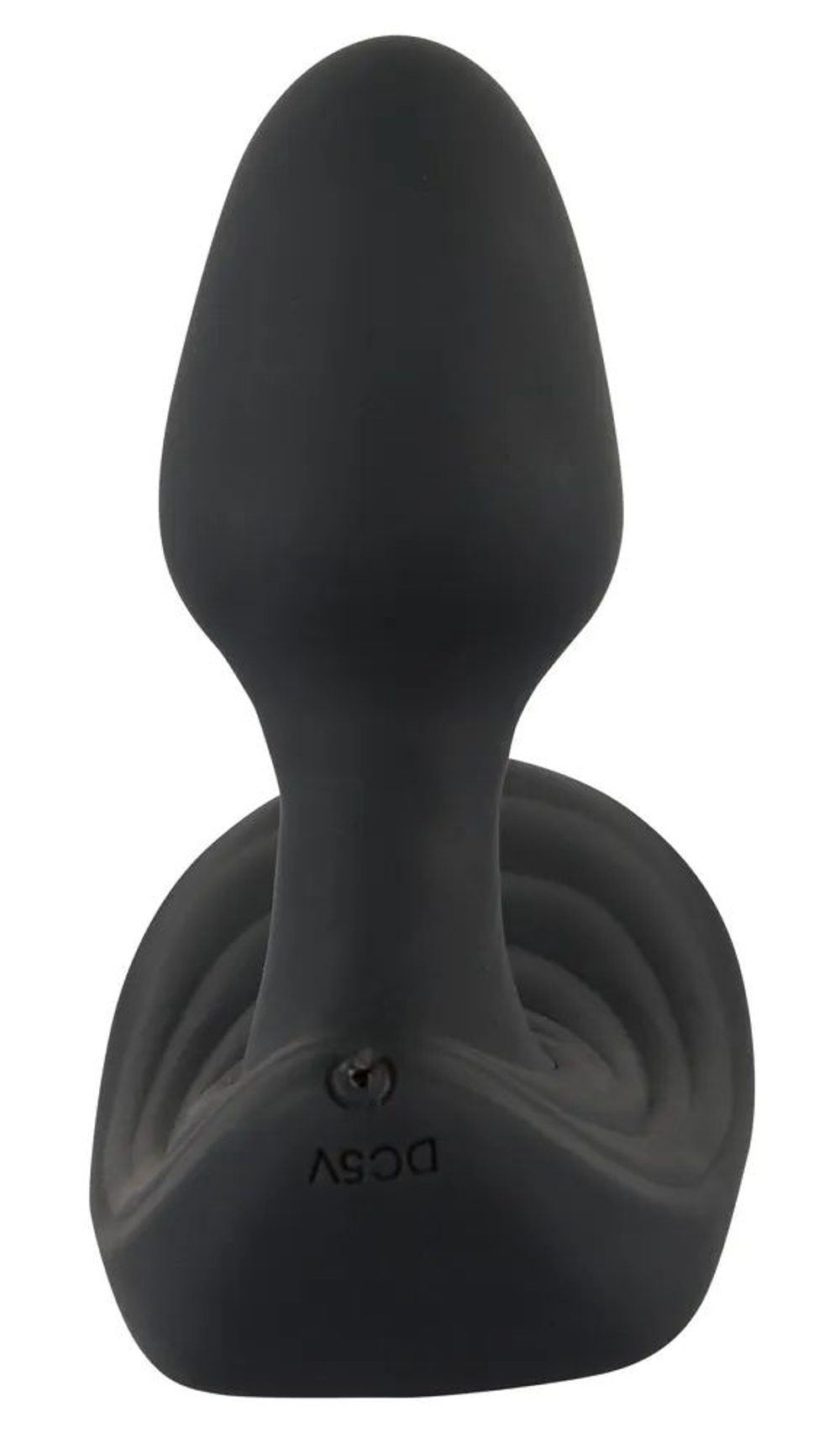 Черный вибростимулятор простаты Butt Plug с функцией расширения - 10,7 см. (Цвет: черный)