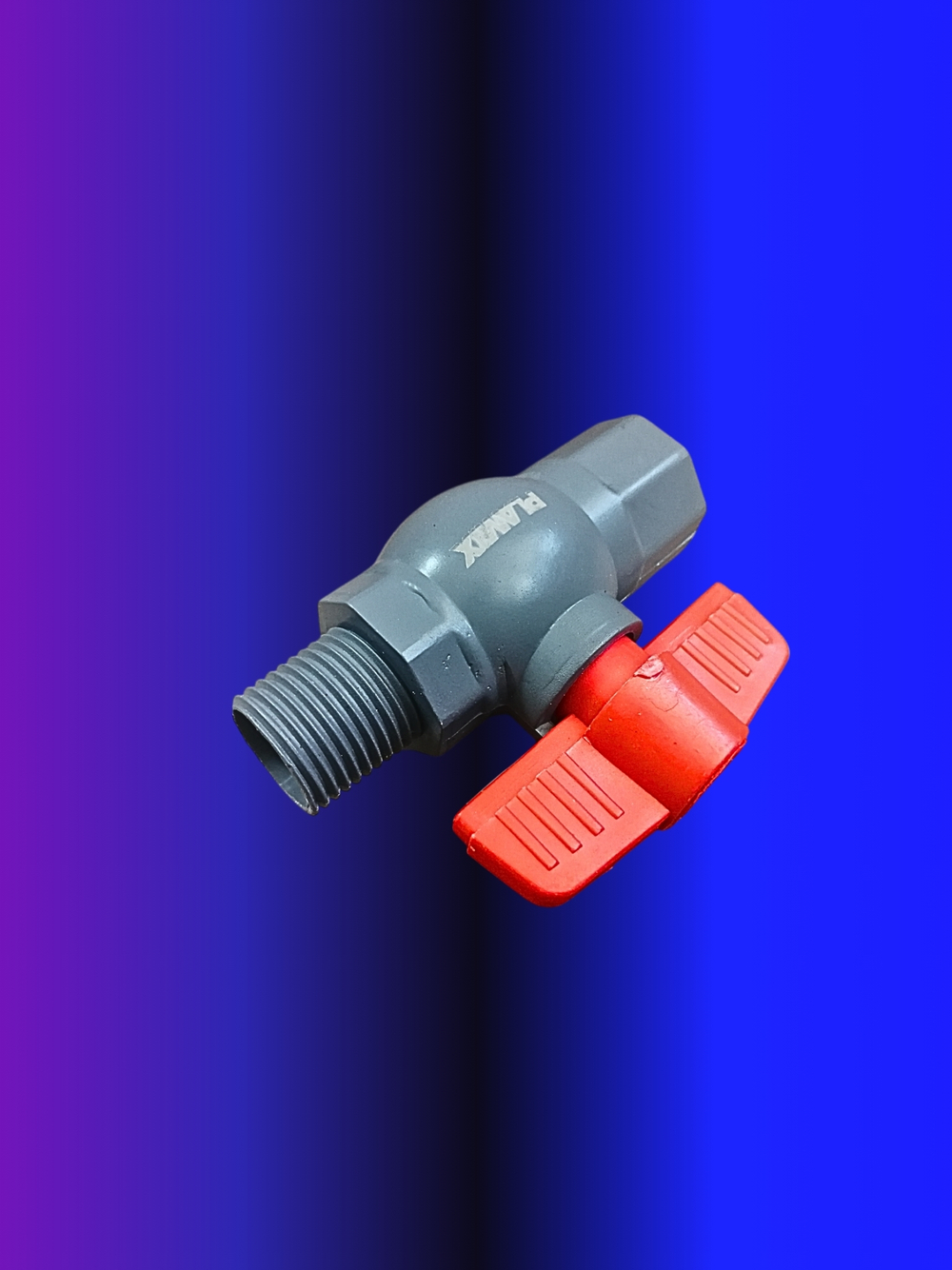 Кран шаровой ABS 3/4" пластик внутренняя наружная резьба серый