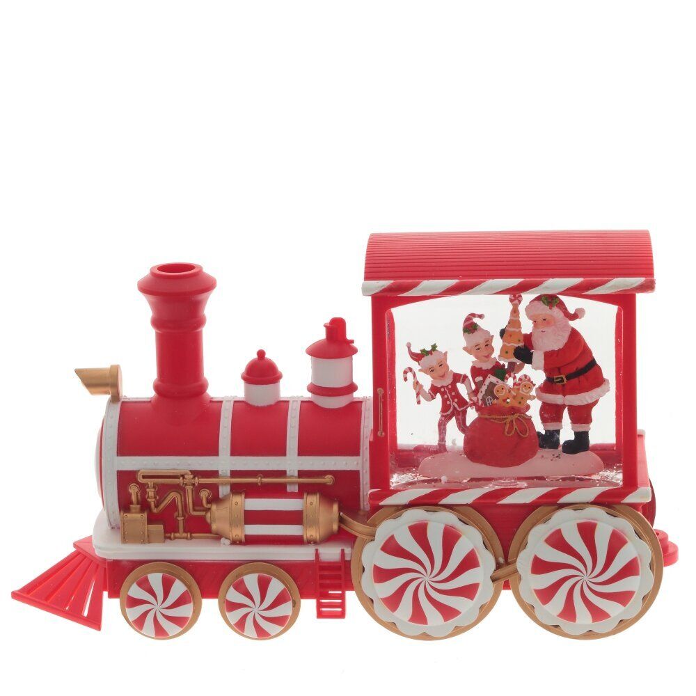 GAEM Изделие декоративное "Паровоз" (подсветка, вьюга, AAх3 н/п) L32 W11 H16 см